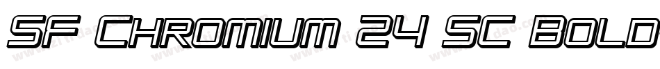 SF Chromium 24 SC Bold字体转换